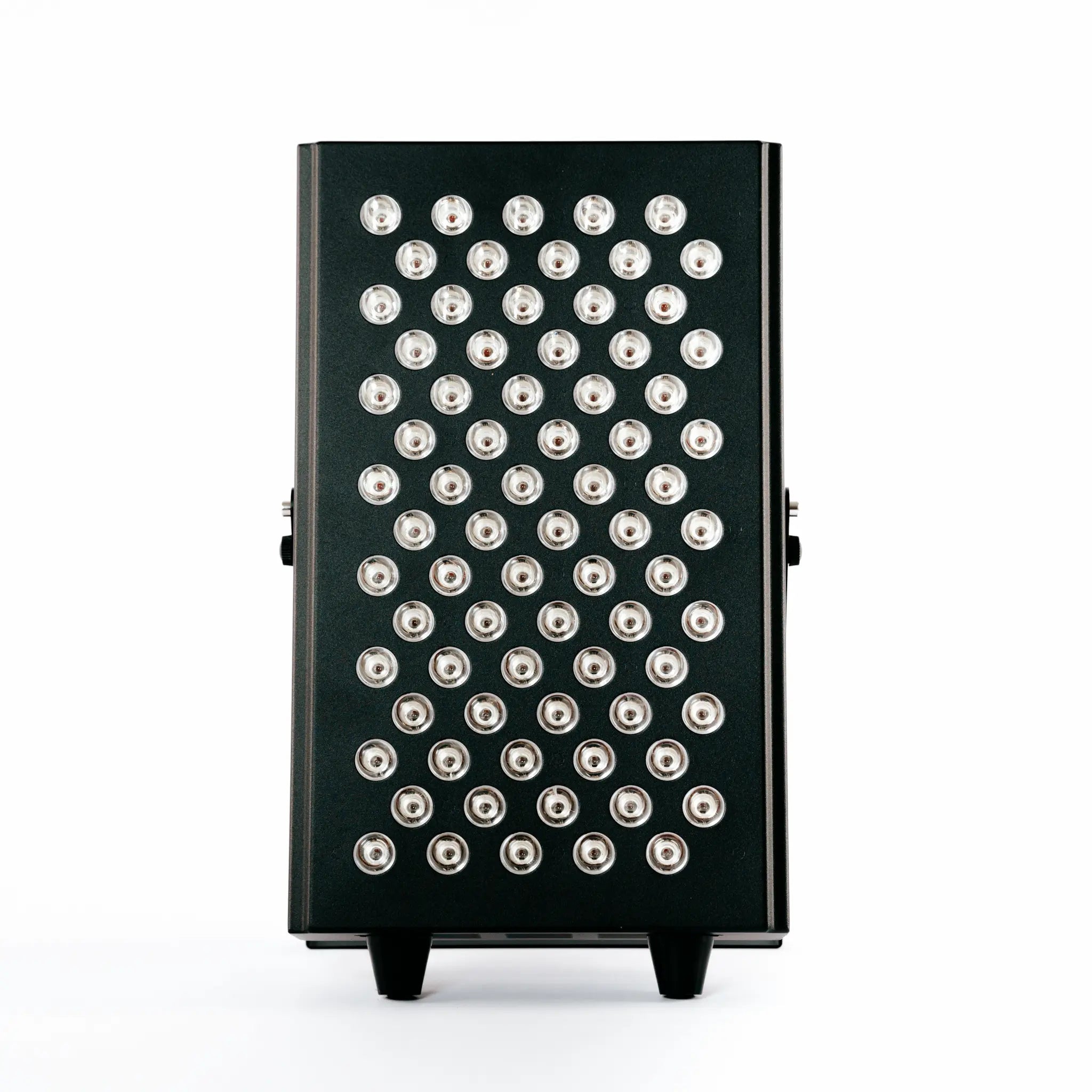Front view of Simple 1EQ red light therapy panel, showcasing the array of LED lights
